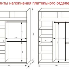 Шкаф-купе 1600 серии SOFT D6+D4+B2+PL2 (2 ящика+1штанга+1 полка) профиль «Капучино» | фото 9