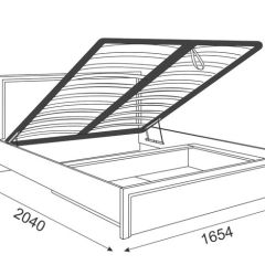 Кровать 1.6 Беатрис М08 Стандарт с ПМ (дуб млечный) | фото 2